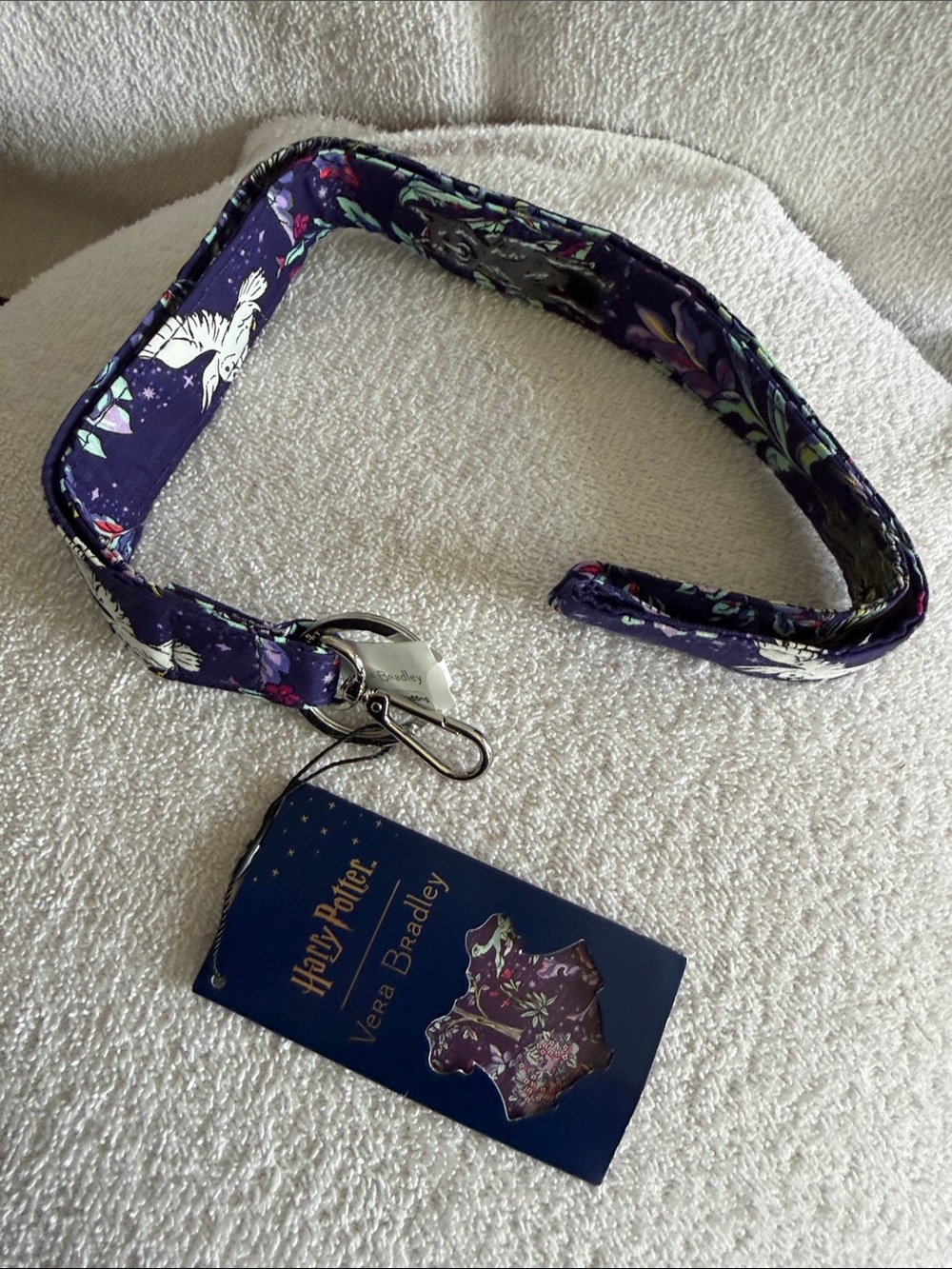 Vera Bradley Purple Quilted Cosmetic Pouch Set with Owl Embroidery - Picture 8 of 8
